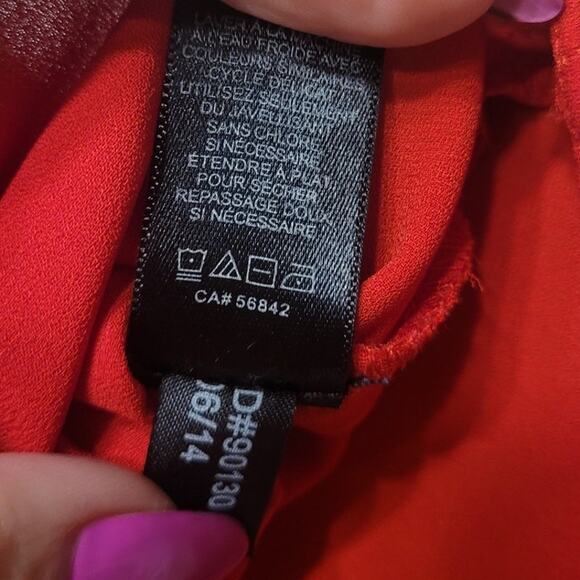 Express Red Split Back Tank Top Women’s Large EUC Summer Chic - Picture 8 of 8